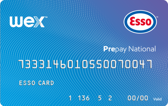 Esso card pre pay card blue